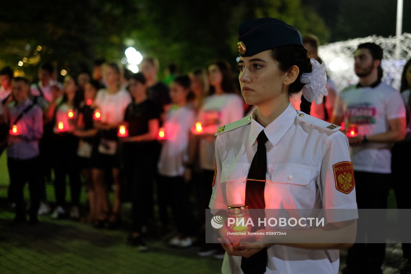 Акция "Свеча памяти" в Краснодаре