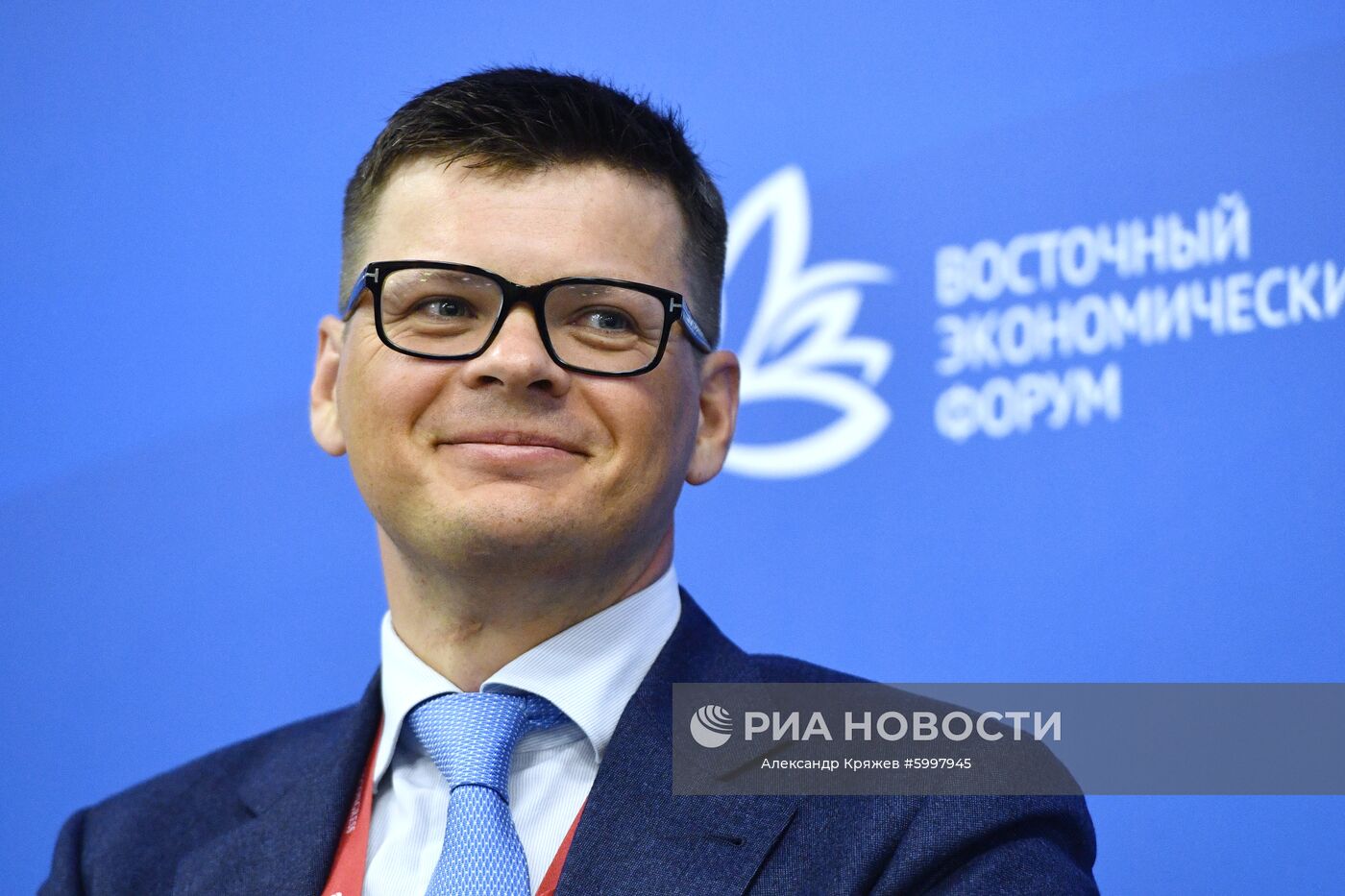 Первый заместитель Министра природных ресурсов и экологии Российской Федерации Денис Храмов на сессии "Шельф России: нужно ли его осваивать?" в рамках V Восточного экономического форума во Владивостоке. Место: Россия, Приморский край, Владивосток. Автор: Александр Кряжев/РИА Новости. Восточный экономический форум. День первый
