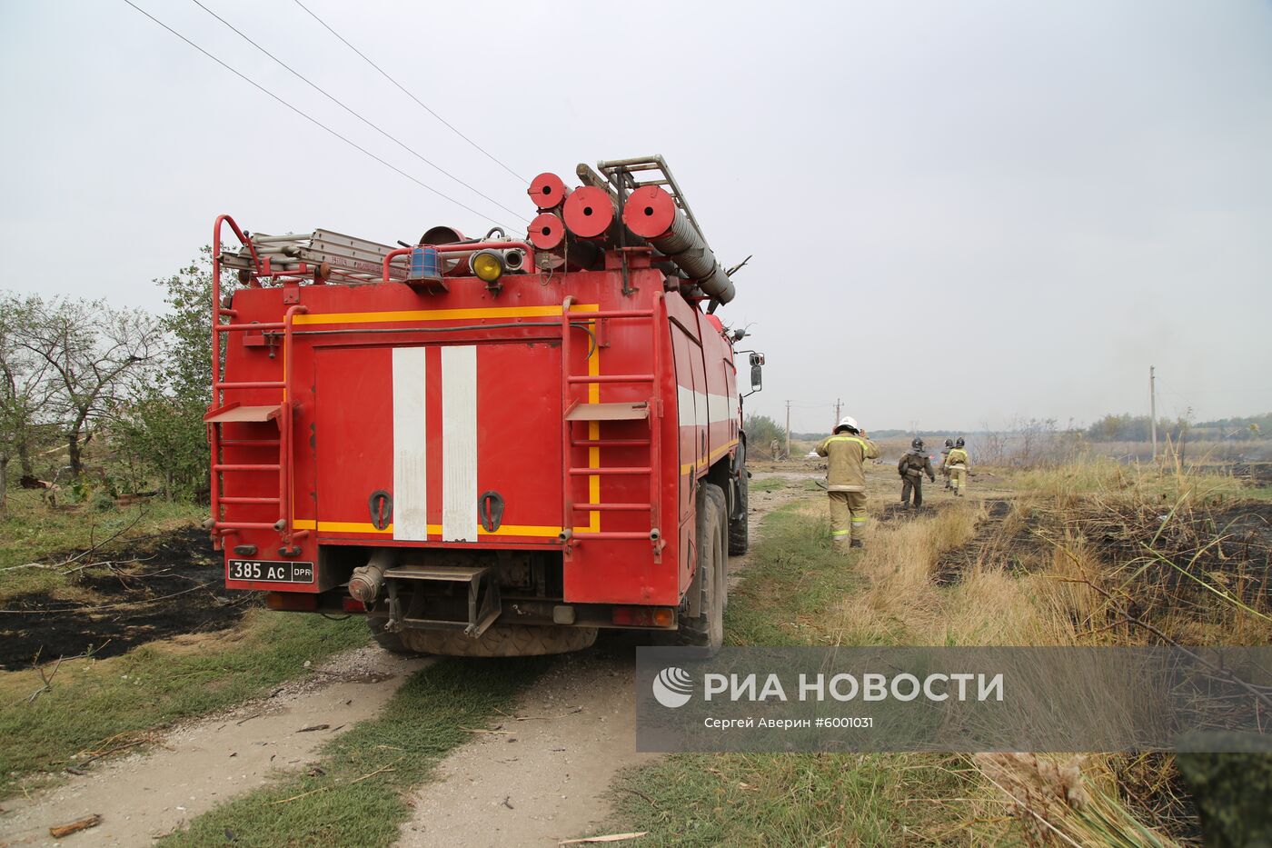 Последствия обстрела в Донецкой области