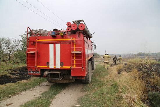 Последствия обстрела в Донецкой области