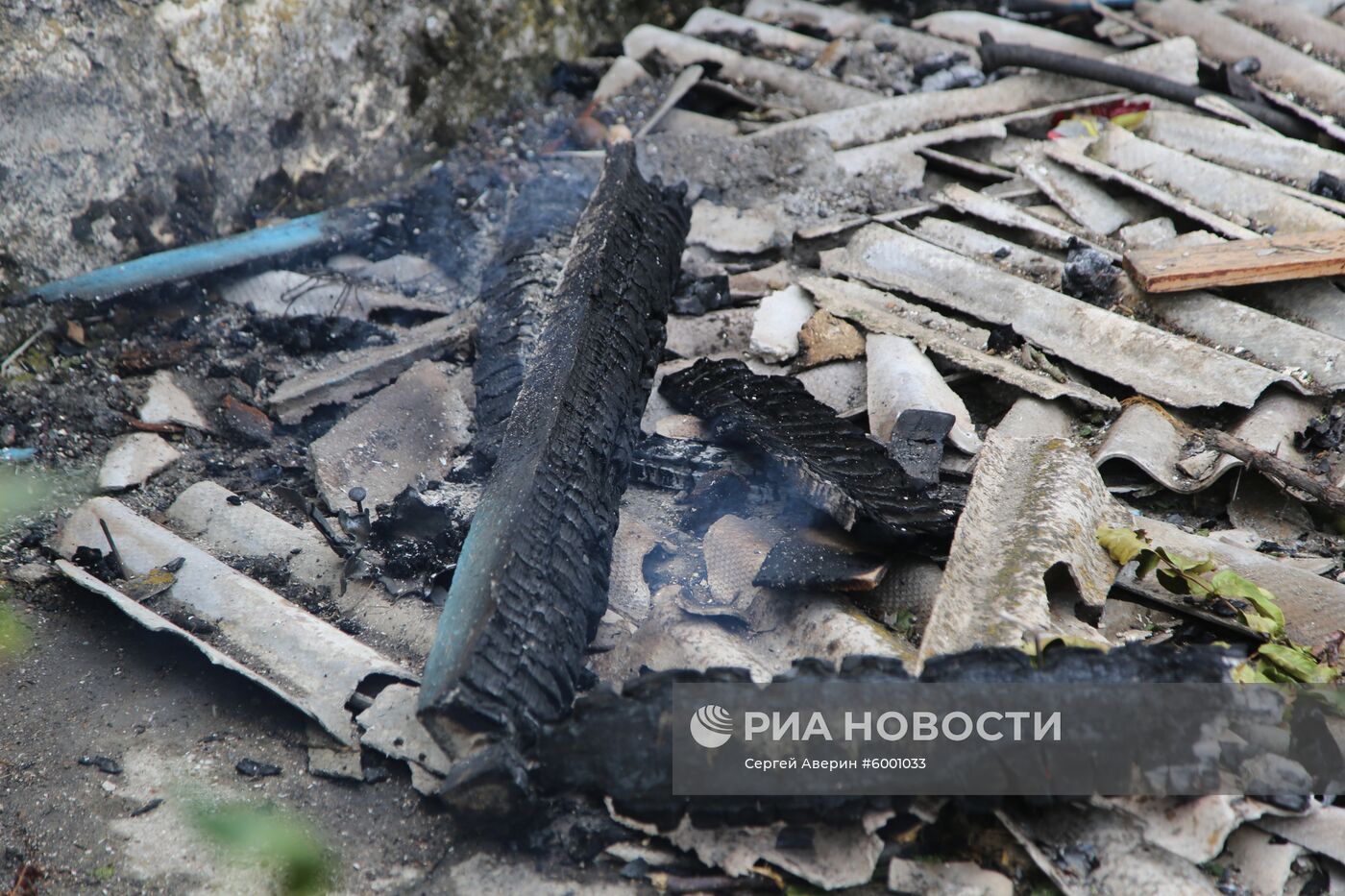 Последствия обстрела в Донецкой области