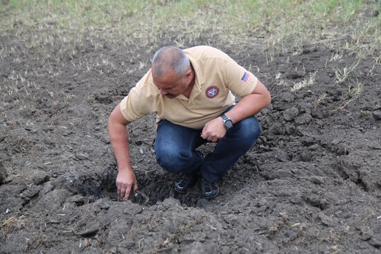 Последствия обстрела в Донецкой области