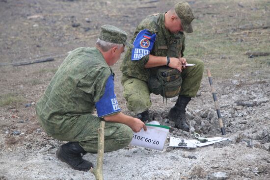 Последствия обстрела в Донецкой области