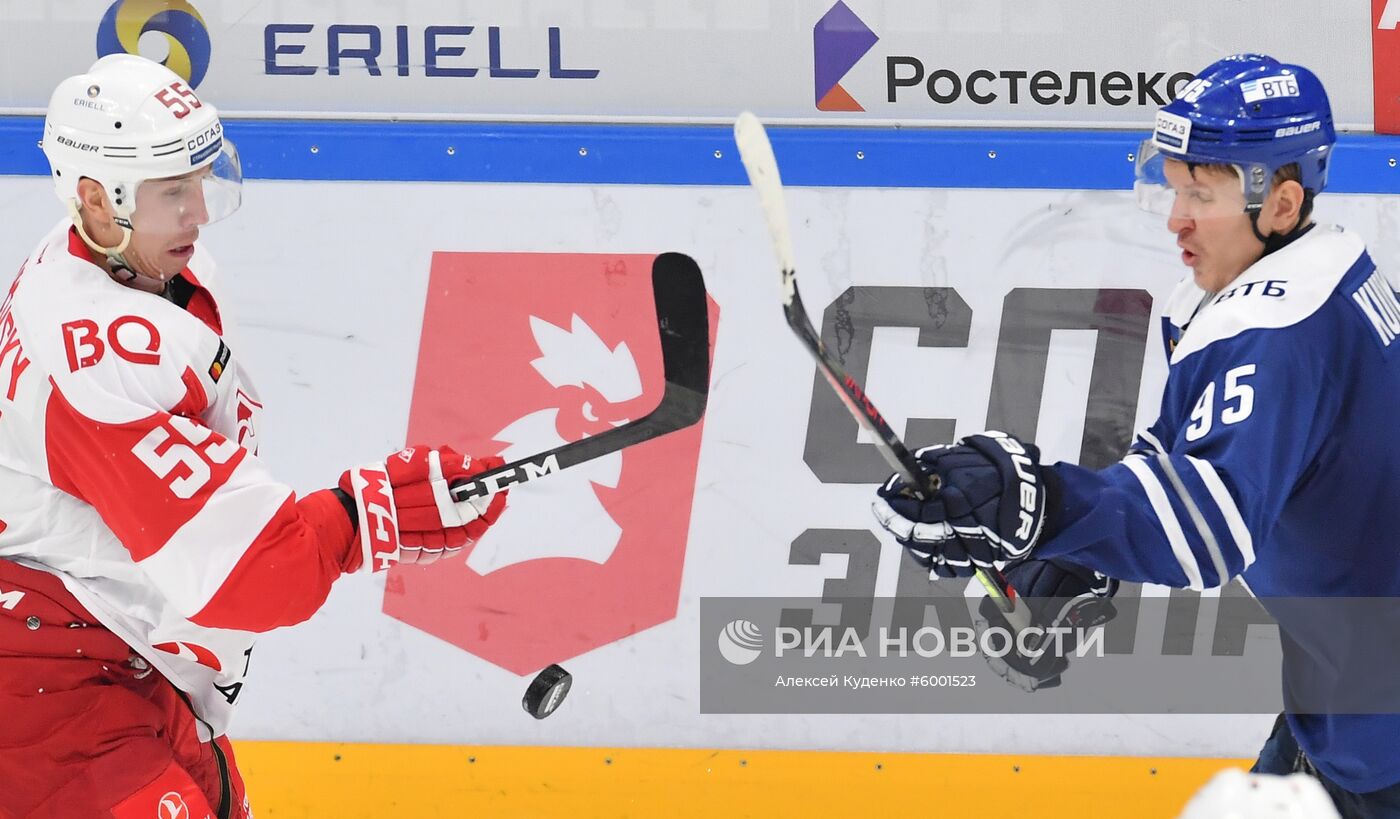 Хоккей. КХЛ. Матч "Динамо" (Москва) - "Спартак"