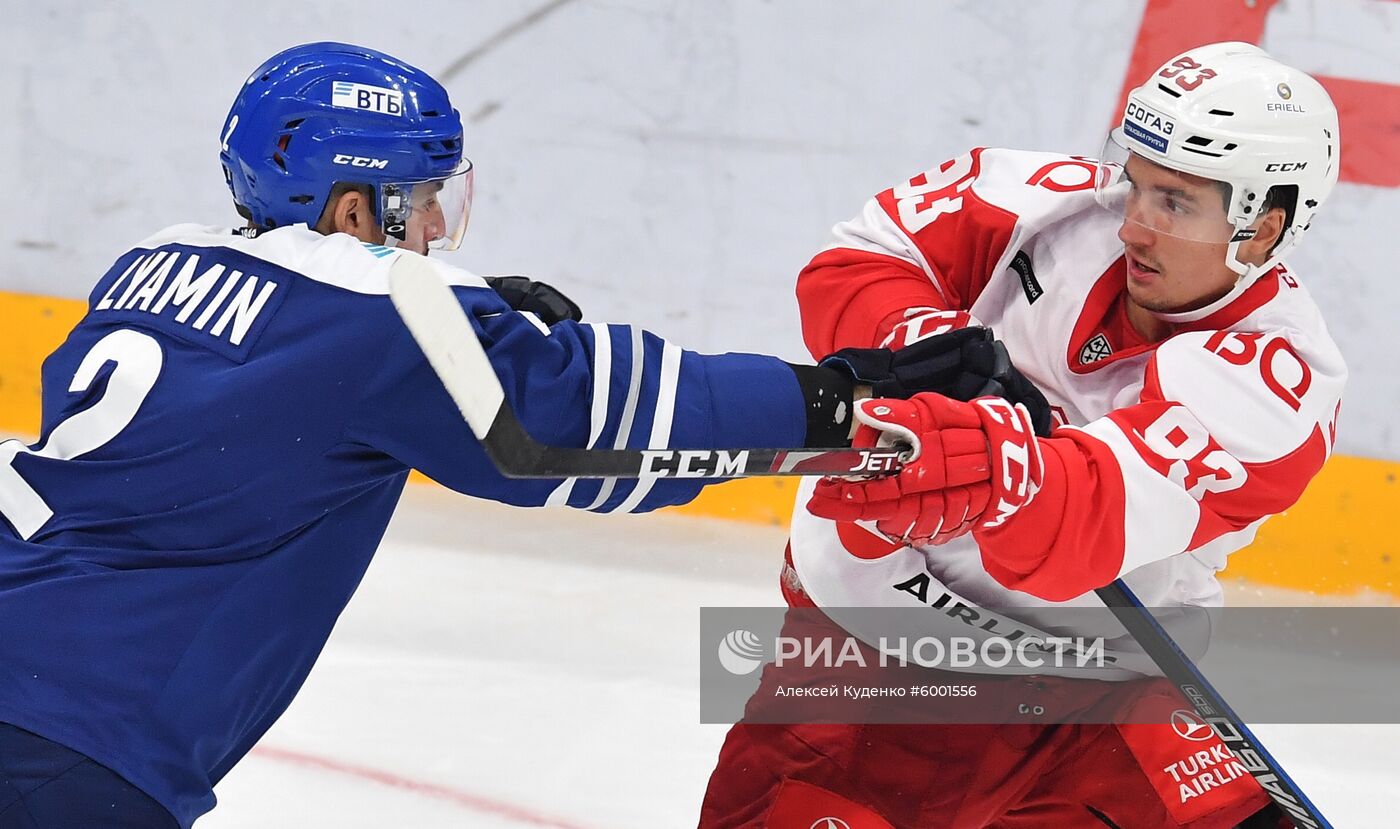 Хоккей. КХЛ. Матч "Динамо" (Москва) - "Спартак"