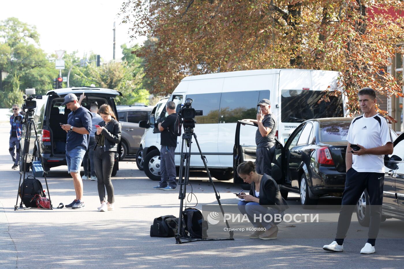 Журналисты в аэропорту Борисполя