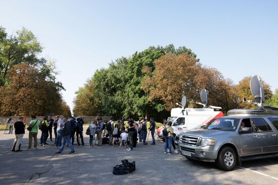 Журналисты в аэропорту Борисполя