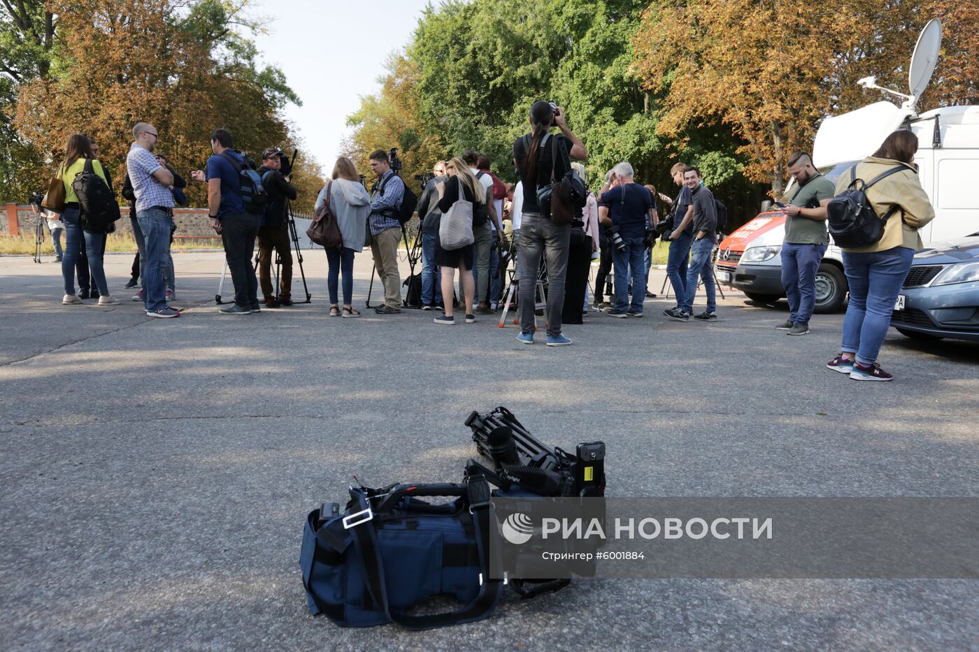 Журналисты в аэропорту Борисполя