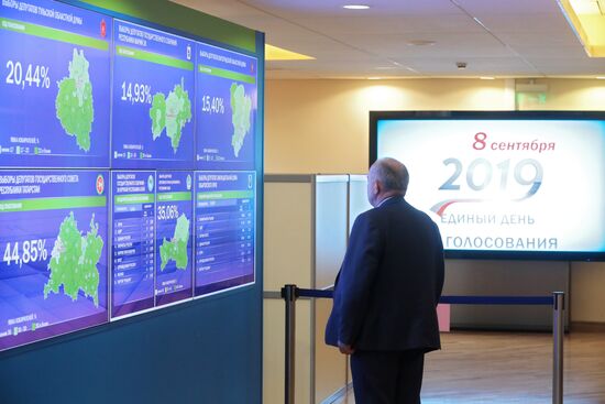 Работа информационного центра ЦИК РФ