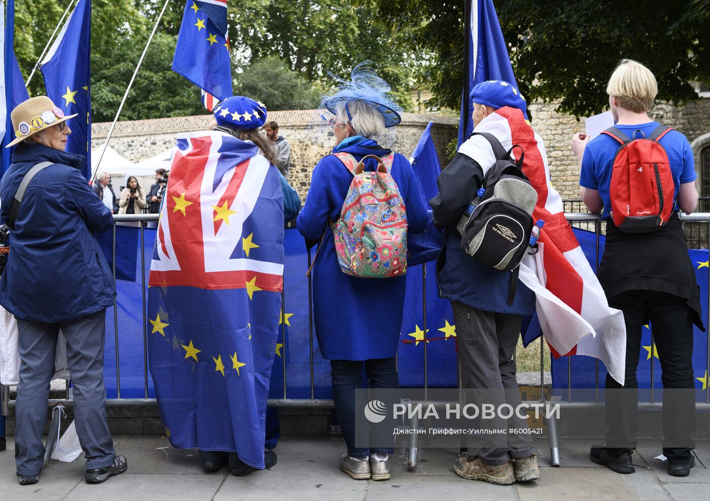 Акция в Лондоне против приостановки работы парламента