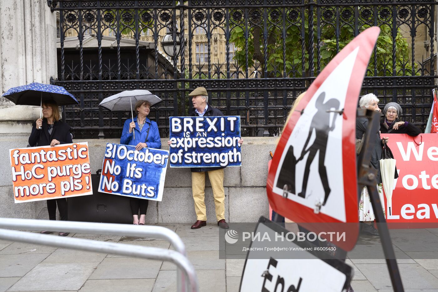 Акция в Лондоне против приостановки работы парламента