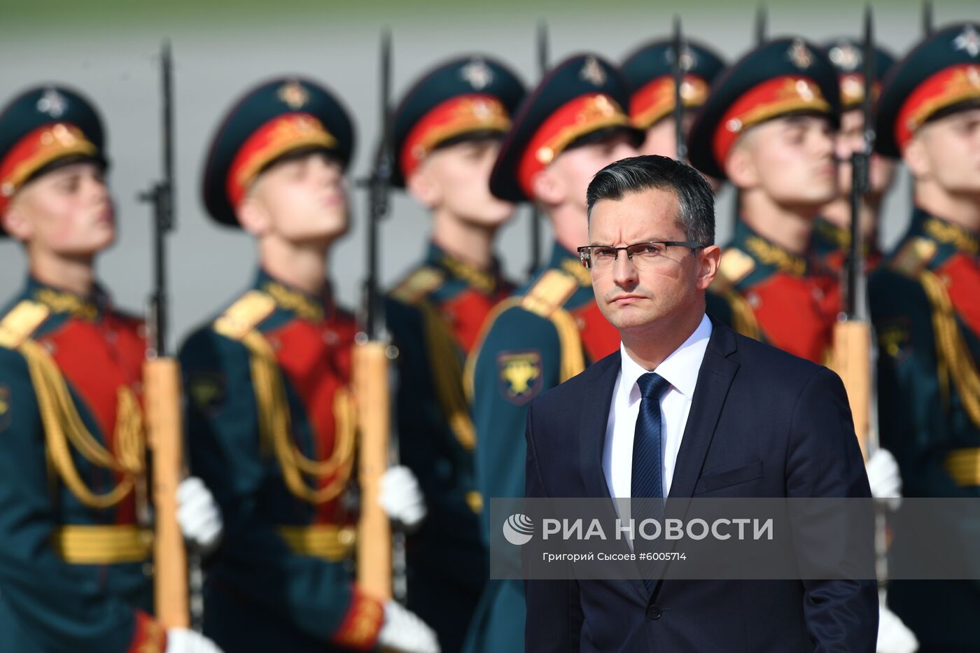 Прилет премьер-министра Словении М. Шареца в Москву 