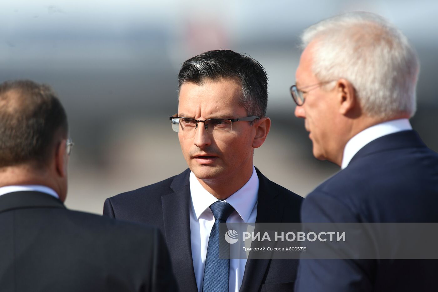 Прилет премьер-министра Словении М. Шареца в Москву 