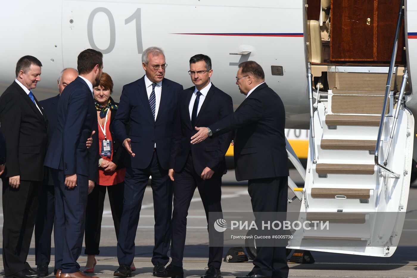 Прилет премьер-министра Словении М. Шареца в Москву 