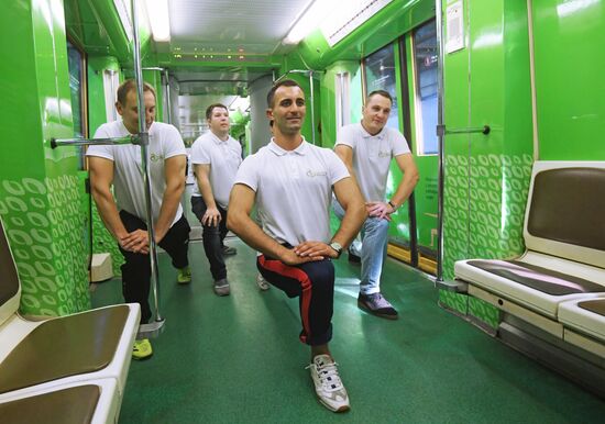Запуск поезда метро "Здоровая Москва"