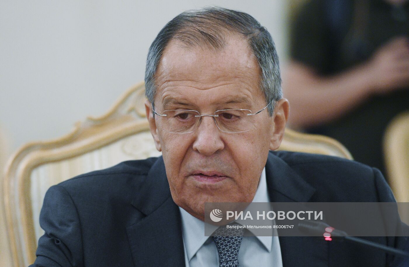 Встреча глав МИД РФ и Молдавии С. Лаврова и Н. Попеску