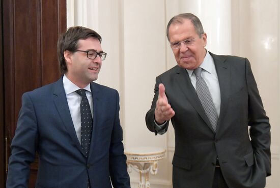 Встреча глав МИД РФ и Молдавии С. Лаврова и Н. Попеску 