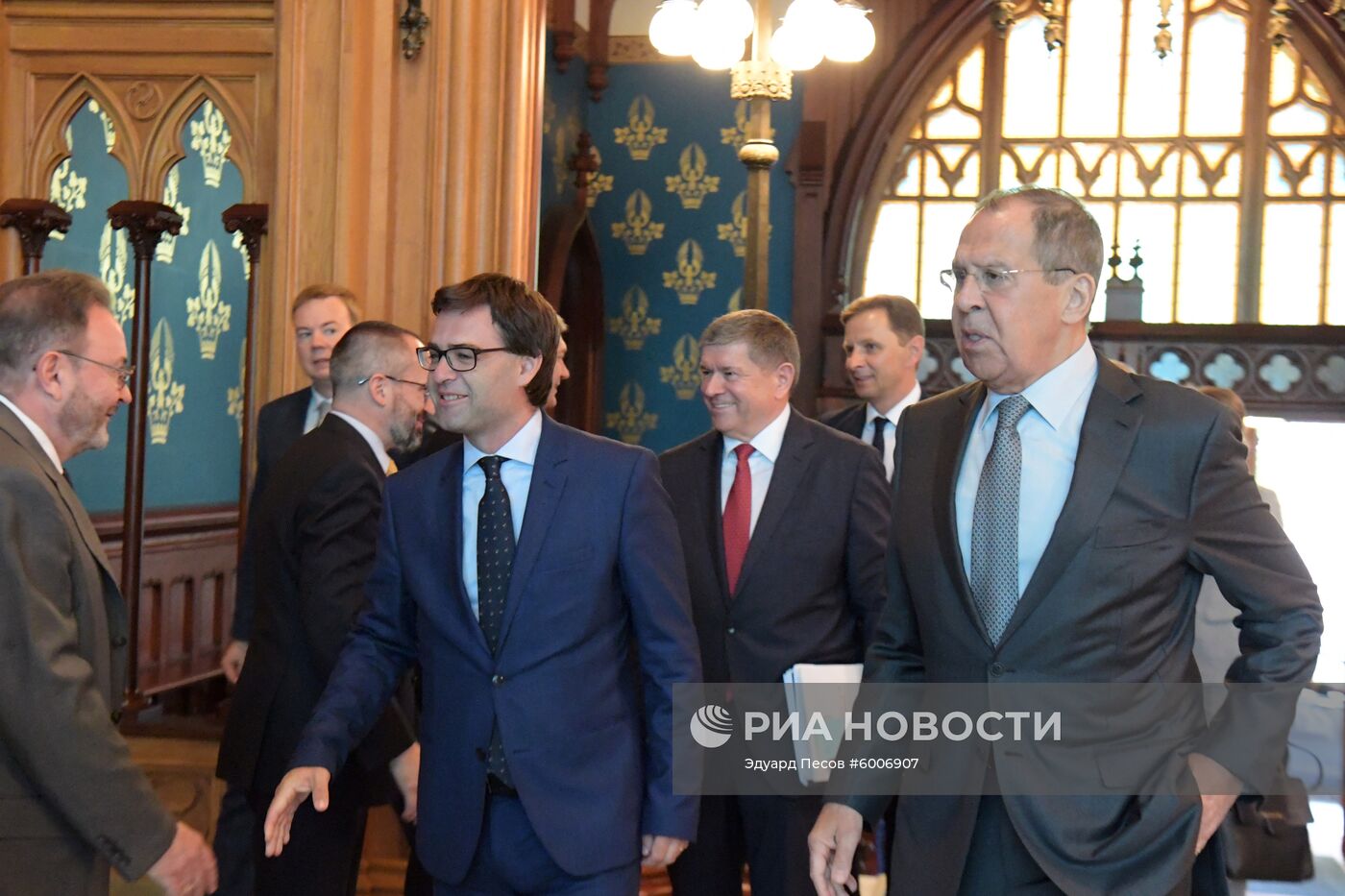 Встреча глав МИД РФ и Молдавии С. Лаврова и Н. Попеску