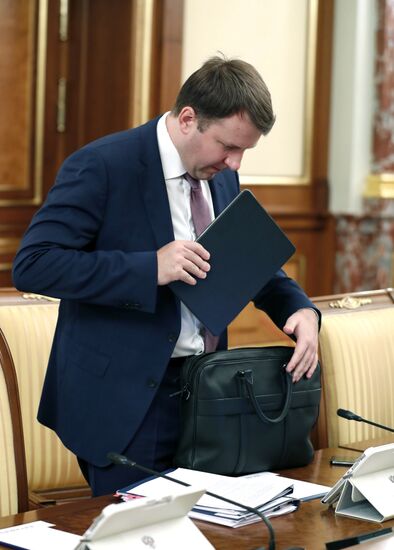 Премьер-министр РФ Д. Медведев провел заседание правительства РФ