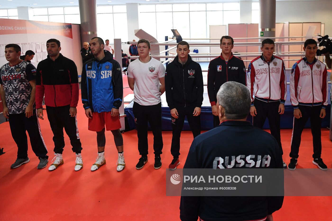 Бокс. Чемпионат мира. Мужчины. Тренировка сборной России
