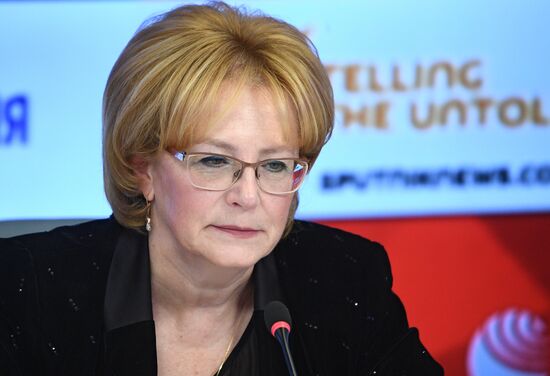 Прямая линия с министром здравоохранения РФ В.  Скворцовой 