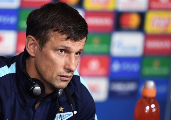 Футбол. Лига чемпионов. Тренировка ФК "Зенит"