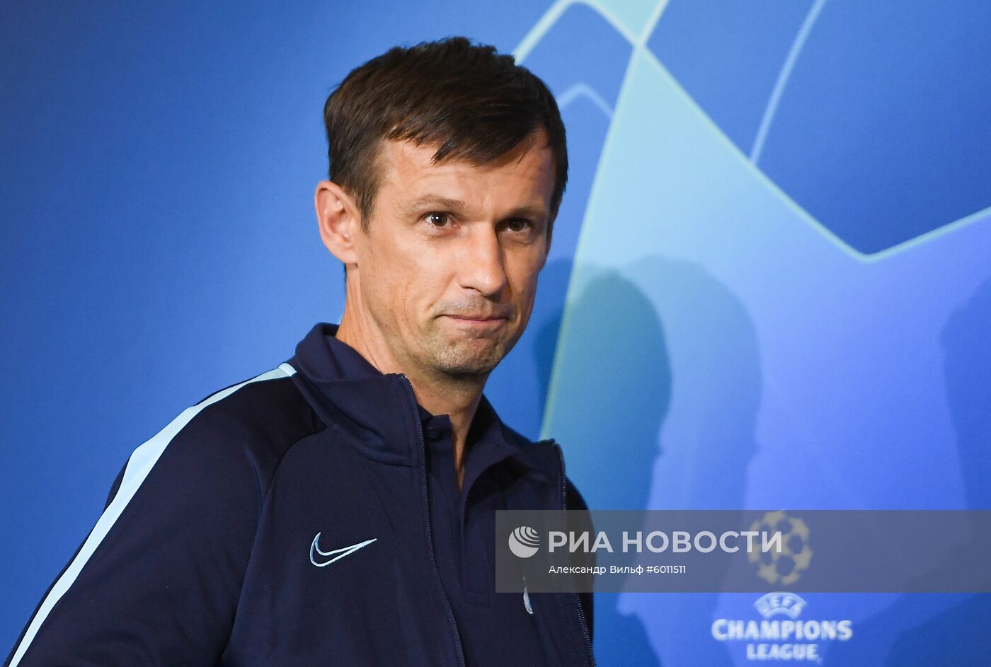 Футбол. Лига чемпионов. Тренировка ФК "Зенит"