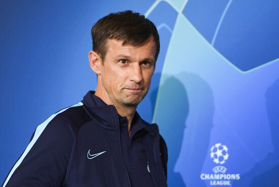 Футбол. Лига чемпионов. Тренировка ФК "Зенит"