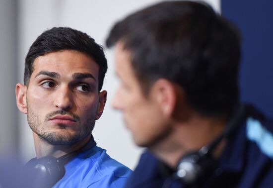 Футбол. Лига чемпионов. Тренировка ФК "Зенит"