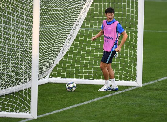 Футбол. Лига чемпионов. Тренировка ФК "Зенит"