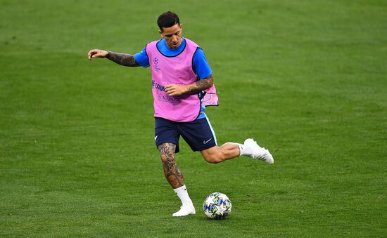 Футбол. Лига чемпионов. Тренировка ФК "Зенит"