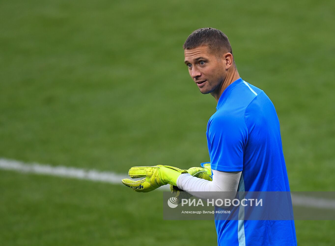 Футбол. Лига чемпионов. Тренировка ФК "Зенит"