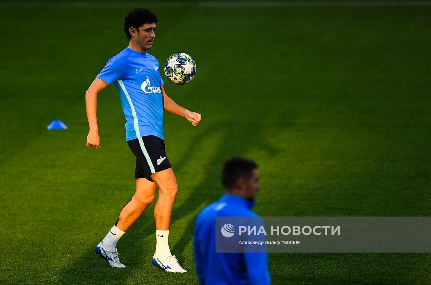 Футбол. Лига чемпионов. Тренировка ФК "Зенит"