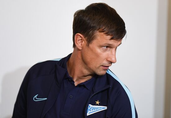 Футбол. Лига чемпионов. Тренировка ФК "Зенит"