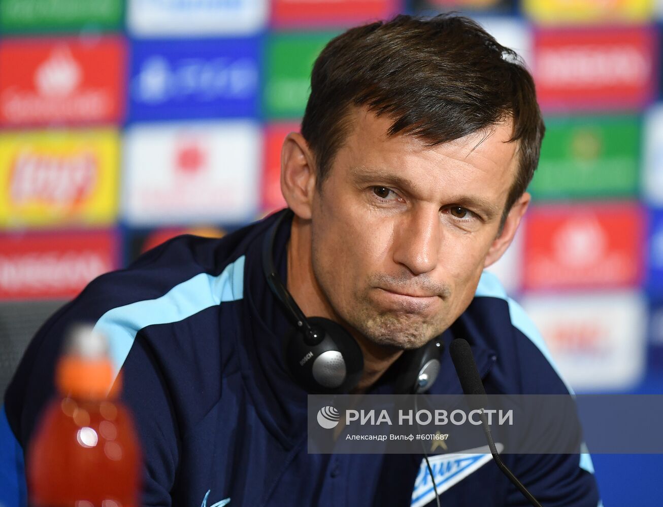 Футбол. Лига чемпионов. Тренировка ФК "Зенит"