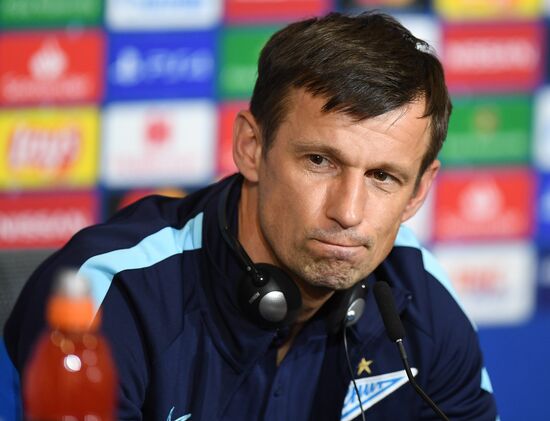 Футбол. Лига чемпионов. Тренировка ФК "Зенит"