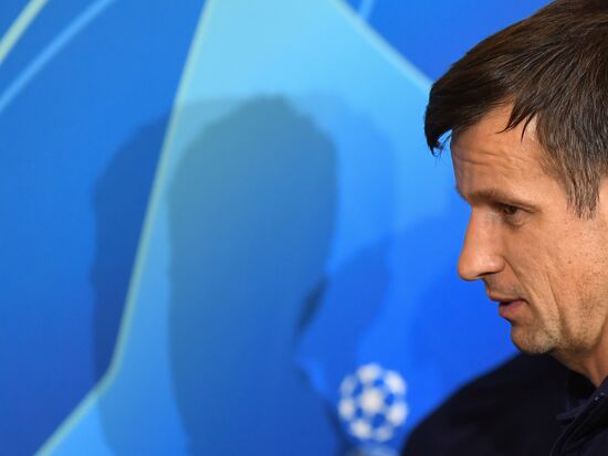 Футбол. Лига чемпионов. Тренировка ФК "Зенит"