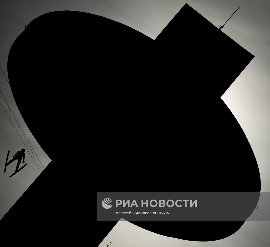 Олимпиада 2018. Лыжное двоеборье. Большой трамплин. Тренировки