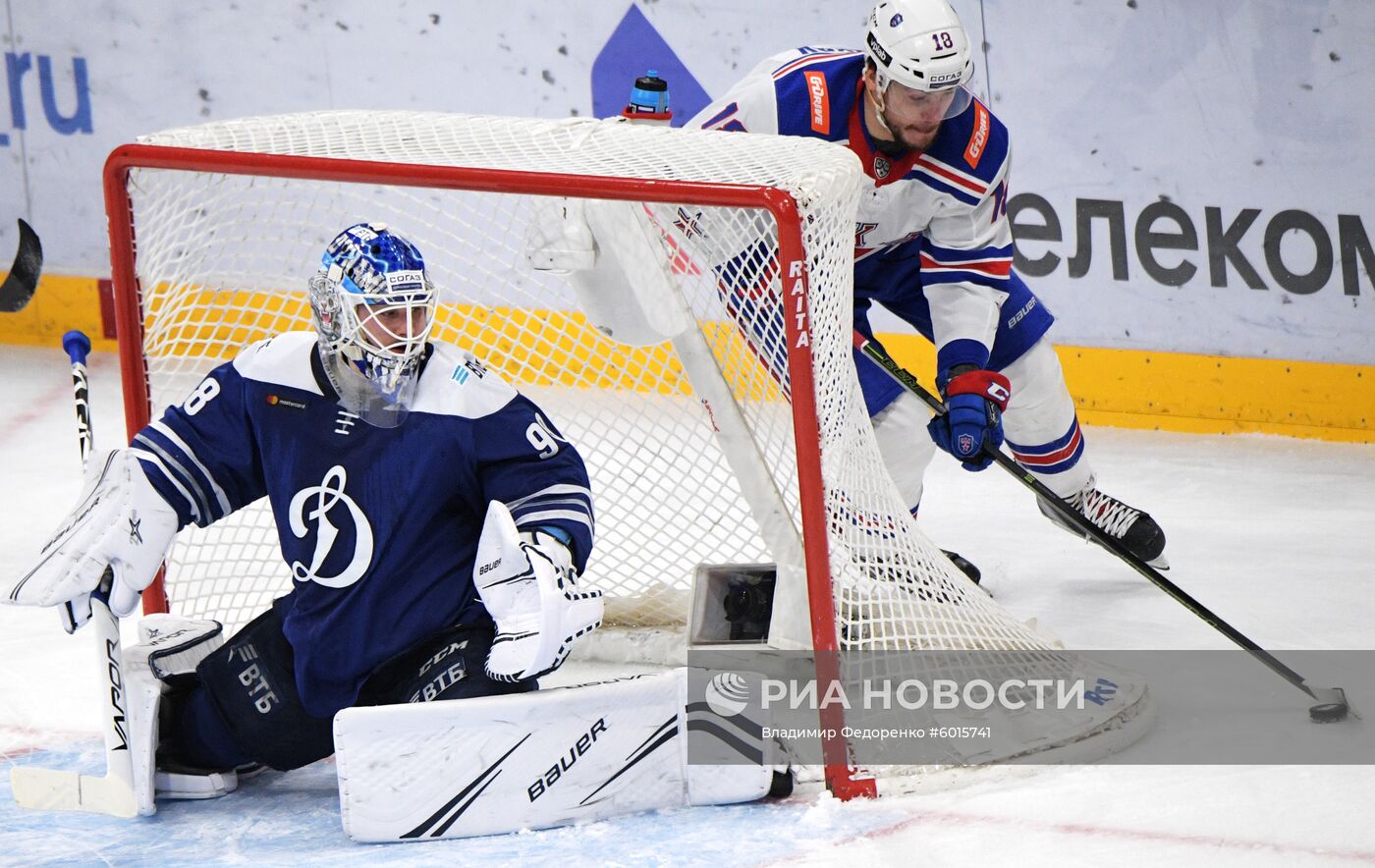 Хоккей. КХЛ. Матч "Динамо" (Москва) - СКА