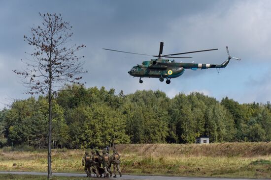 Международные военные учения Rapid Trident-2019 во Львовской области