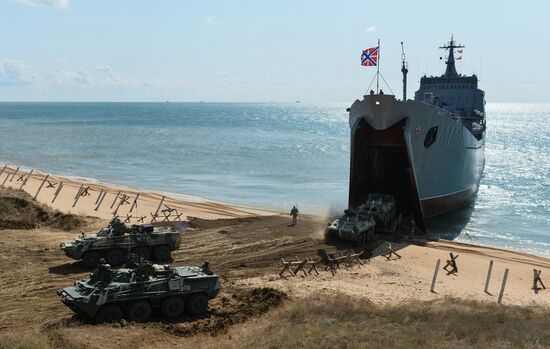 Тактические учения Черноморского флота