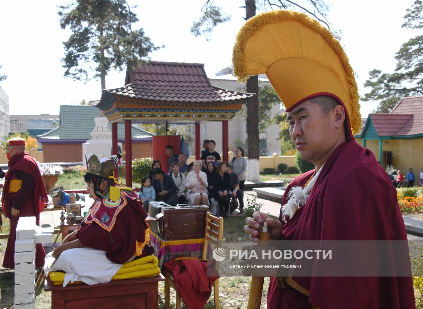 Обряд "Огненная пуджа" в Читинском дацане