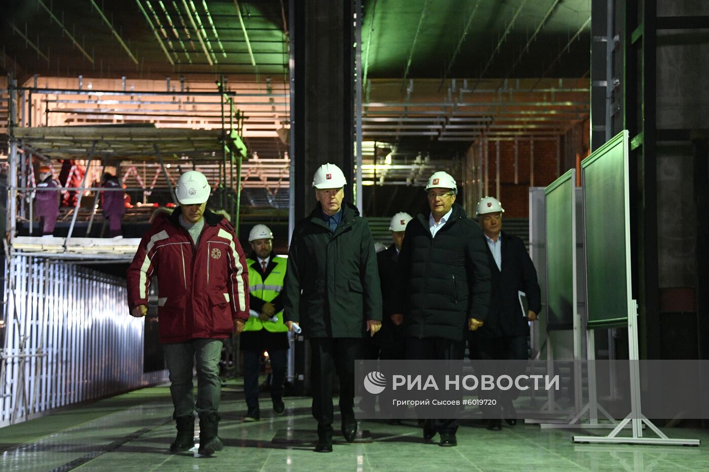 Строительство станции метро "Лефортово"
