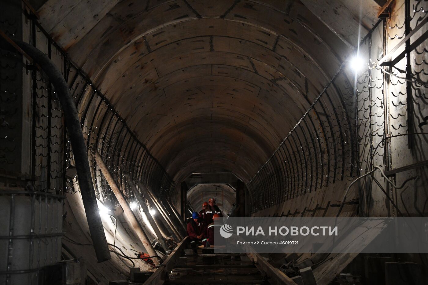 Строительство станции метро "Лефортово"