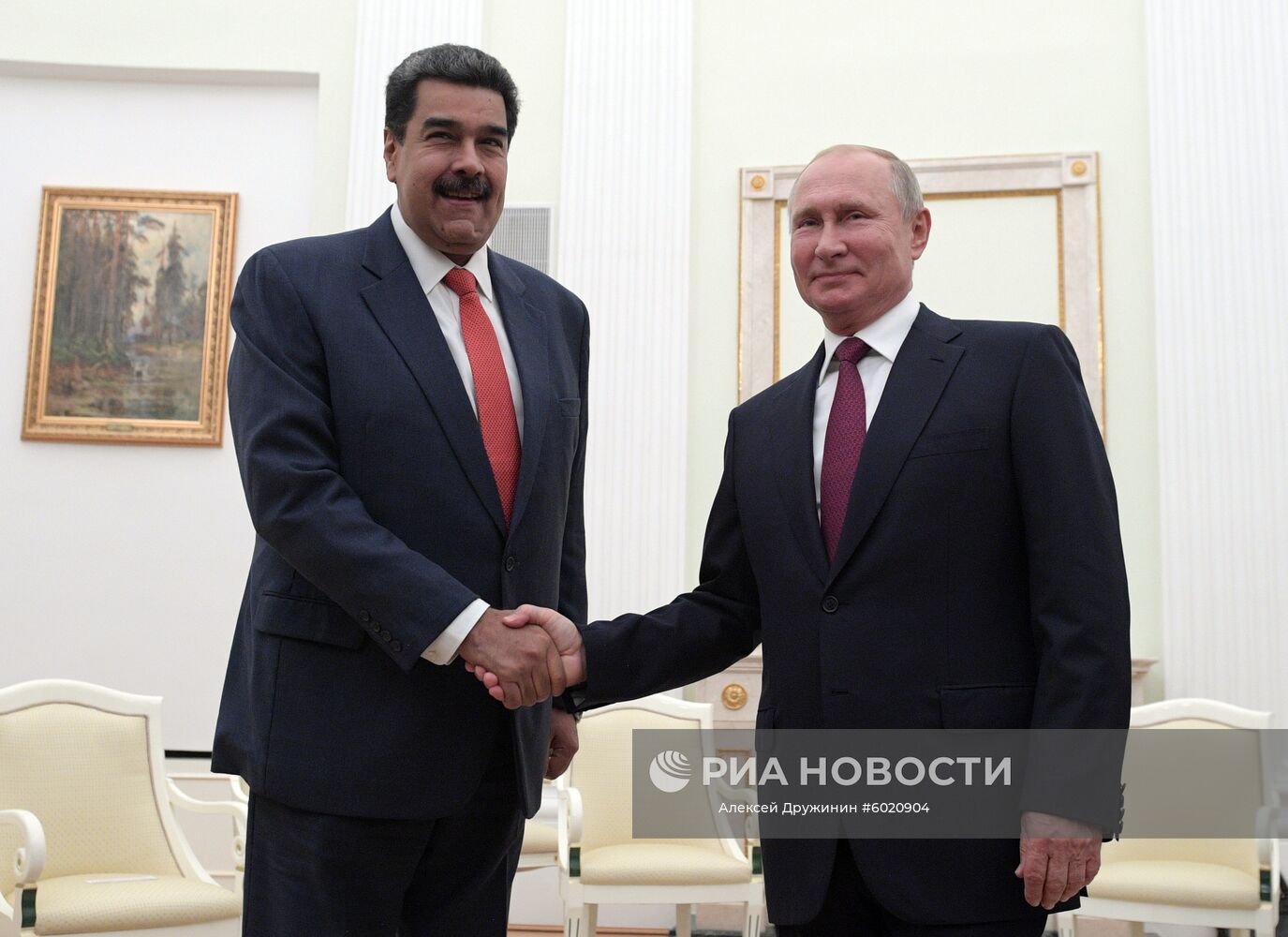 Встреча президента РФ В. Путина с президентом Венесуэлы Н. Мадуро