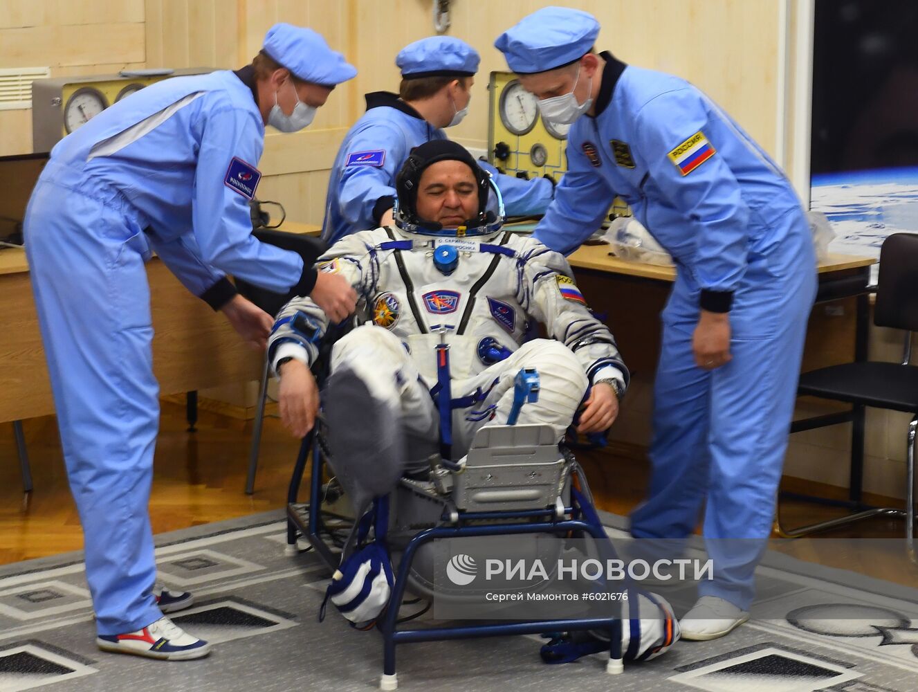 Пуск РН "Союз-ФГ" с ТПК "Союз МС-15"