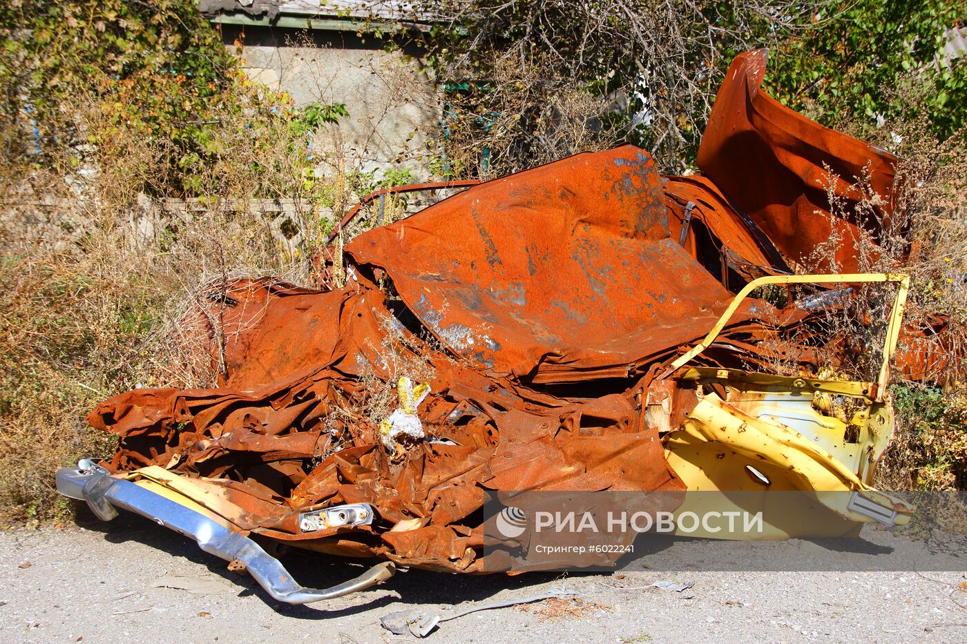 Поселок Сокольники на линии соприкосновения в Луганской области