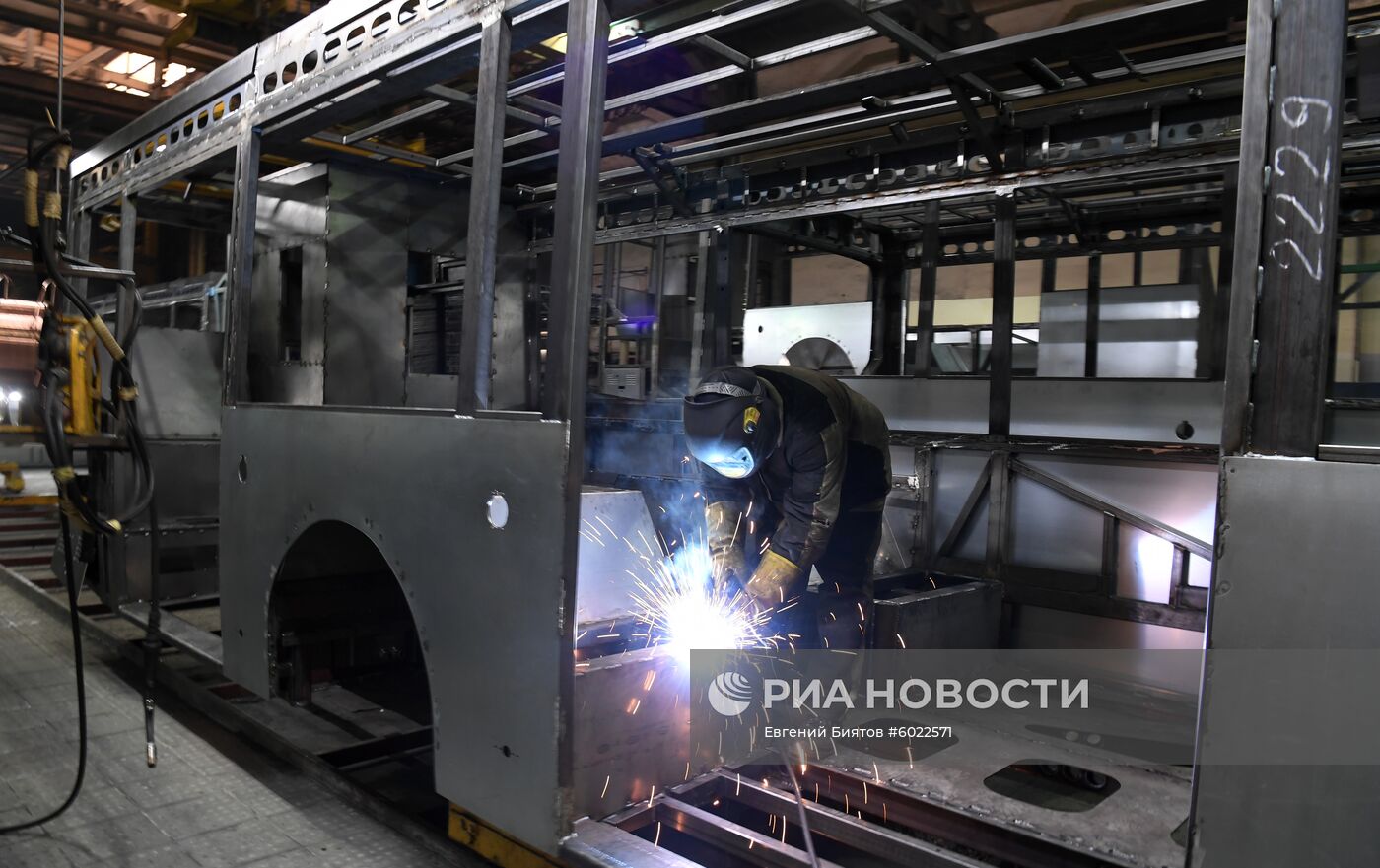 Производство новых автобусов ЛиАЗ