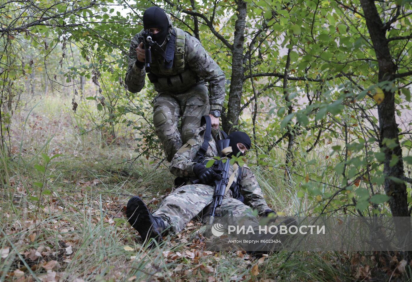 Тактико-специальные учения ОМОН в Белгородской области