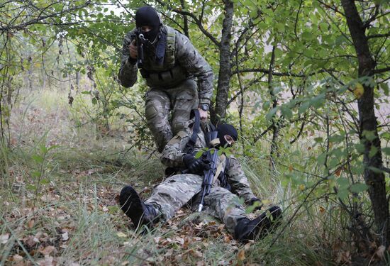 Тактико-специальные учения ОМОН в Белгородской области